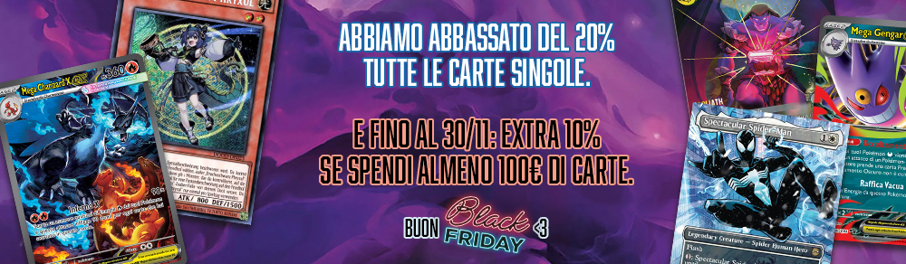 Approfitta ora della promozione Black Friday